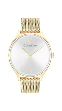 Thumbnail for Calvin Klein Analog Quarzuhr für Damen mit Silbernes Edelstahl-Mesh-Gliederarmband - 25200001 im Sale