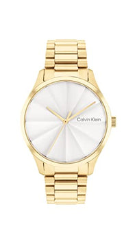 Thumbnail for Calvin Klein Analog Quarzuhr Unisex mit Gelbgoldfarbenes Edelstahlarmband - 25200232 im Sale