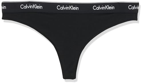 Calvin Klein Thong (Ff) Stringtangas Damen, Schwarz (Black W. Dtm Wb), 2 im Sale