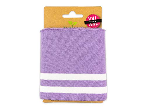 Albstoffe Cuff Me Bold Mono Bündchen Glicine-weiß im Sale