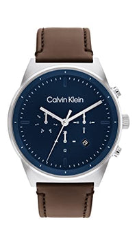 Thumbnail for Calvin Klein Multi Zifferblatt Quarz Uhr für Herren Kollektion CK Impressive mit Edelstahl- oder Lederarmband im Sale