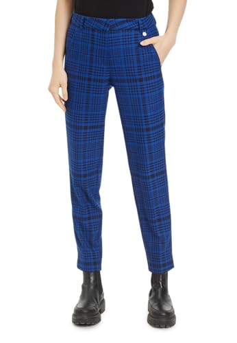 Tamaris Damen Ariana Cigarette Suit Pants, Blueberry Houndstooth Check, EU im Sale