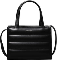 Thumbnail for Calvin Klein LINE QUILT MINI TOTE Tragetasche Damen, Schwarz (Ck Black), O im Sale