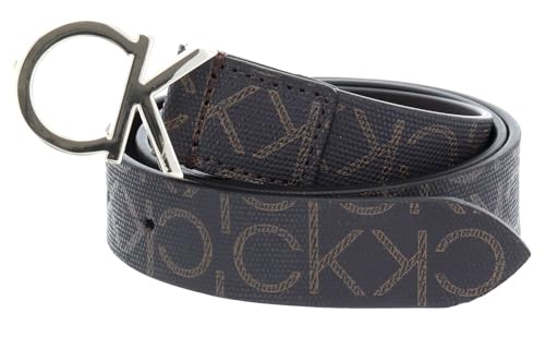 Calvin Klein Damen CK MONO BELT 3CM Gürtel,, per pack Braun (BROWN MONO 0HD), 75|#75|#6611 (Herstellergröße: 75) im Sale