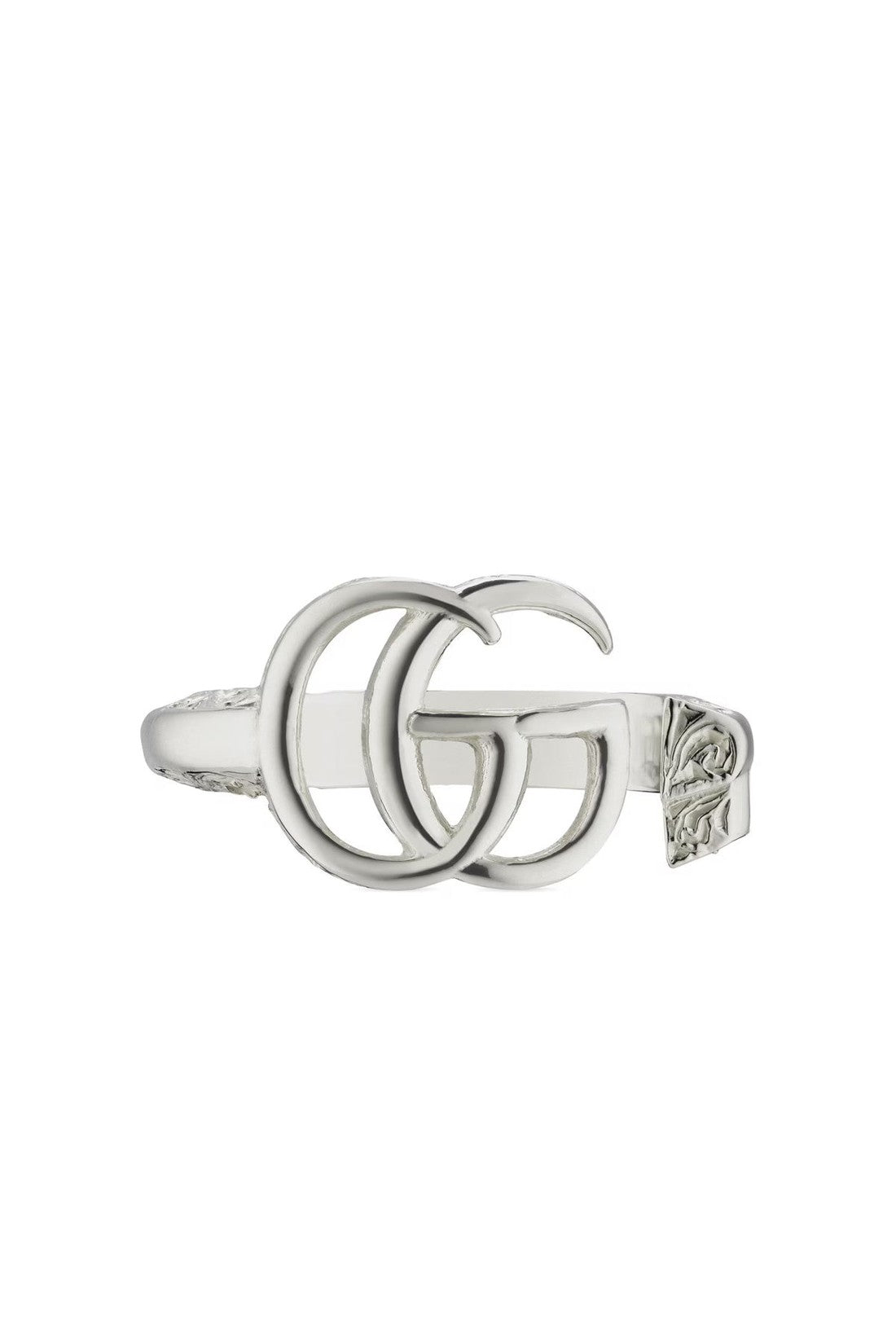 Gucci GG Marmont Logo Silver Ring im Sale