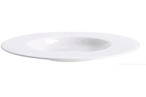 ASA À Table Suppenteller m. Fahne D. 25 cm, Porzellan, weiß im Sale