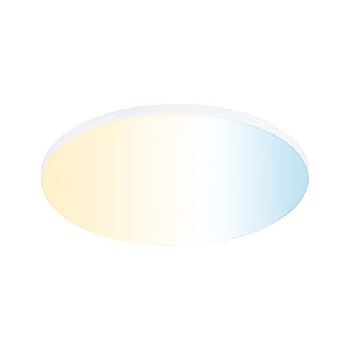 Paulmann 79957 LED Panel Einbaupanel Veluna VariFit Edge 200mm rund Tunable White Weißlichtsteuerung Weiß Kunststoff Deckenleuchte im Sale
