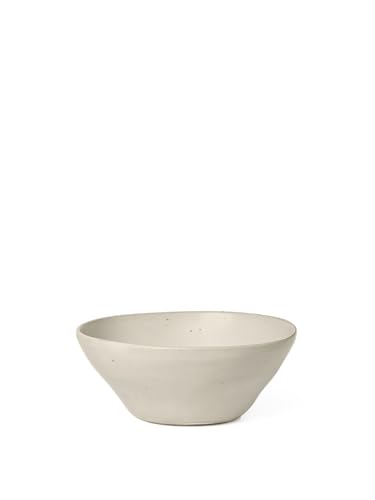 Ferm Living Flow Bowl Medium, Off White Speckle on sale