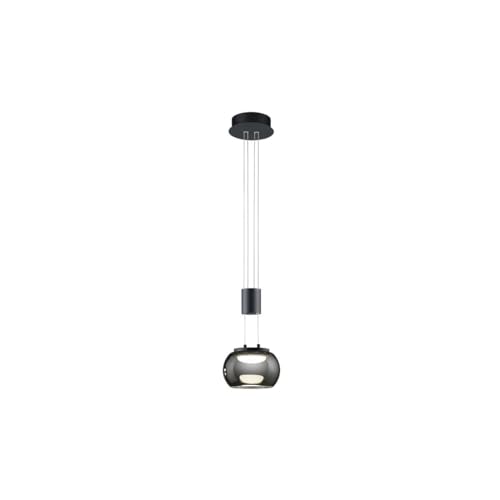 Trio Madison pendant light, LED, 8W, 900lm, 3000K, black-chrome (342010132) on sale