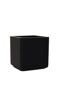 Thumbnail for VIVANNO Planter with Wheels Block Round 40x40 - Black Matt on Sale