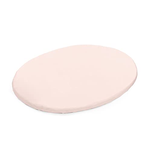 Stokke Sleepi Mini Spannbettlaken, Peachy Pink – Weiches Laken für süße Träume - Perfekt für die ovale Sleepi Mini Matratze – Sicher, stylish & waschbar – 100% feiner Baumwoll-Perkal im Sale