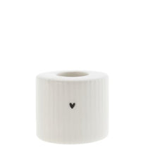 Thumbnail for Kerzenhalter Relief Heart rund Keramik weiß D5cm LI/Candle 007 WH Kerzenständer Candleholder im Sale