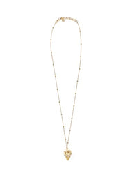 Thumbnail for Philipp Plein Women's Necklace Skull Crown Gold-Coloured PJ4AA03NU on Sale