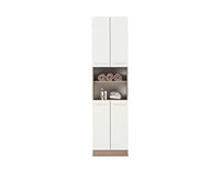 Thumbnail for Pelipal Quickset 380 bathroom cabinet in Sanremo Oak Terra horizontal reproduction, 50 cm wide | Tall cabinet with 4 doors, 1 niche, and 3 shelves on sale