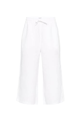 SOCCX Damen Culotte aus Leinen mit Elastikbund Opticwhite im Sale