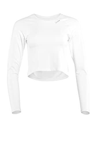Light and Soft Cropped Long Sleeve Top AET116LS, Ultra Soft Style, Fitness Freizeit Yoga Pilates im Sale