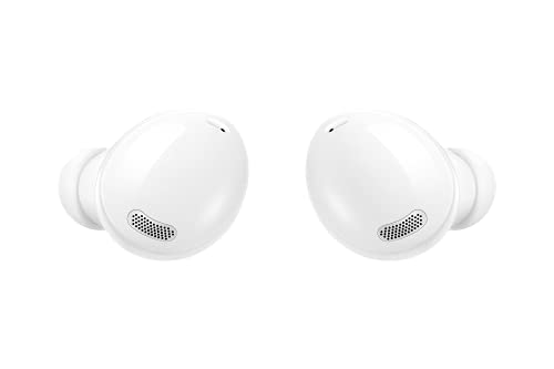 Samsung Galaxy Buds Pro, Kabellose Kopfhörer, Wireless Earbuds, ausdauernder Akku, 3 Mikrofone, Sound by AKG, 2-Wege-Lautsprecher inkl. Araree Clear Cover, Phantom White (Deutsche Version) im Sale