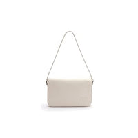 Thumbnail for Lacoste Women's Handbag Flap Bag, Leather, 20 x 12.5 x 4 cm, Handbag Shoulder Bag Shoulder Strap, Cream (J05), One Size on Sale