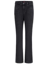 Thumbnail for Buena Vista Stella Zip Straight Stretch Denim Black Denim 2410-B5900 im Sale