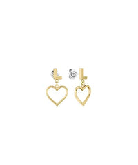 Thumbnail for Lacoste earrings for women, VOLTE collection, yellow gold - 2040018 on sale
