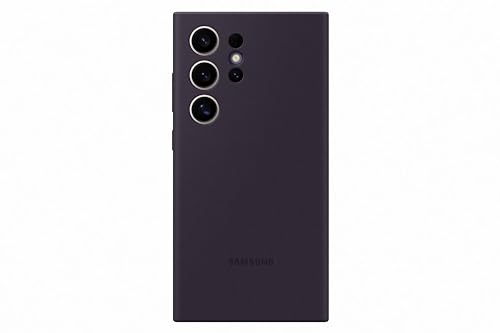 Samsung Silicone Smartphone EF-PS928 für Galaxy S24 Ultra, Handy-Hülle, Silikon, Kratzfest, Schlankes Design, Dark Violet im Sale