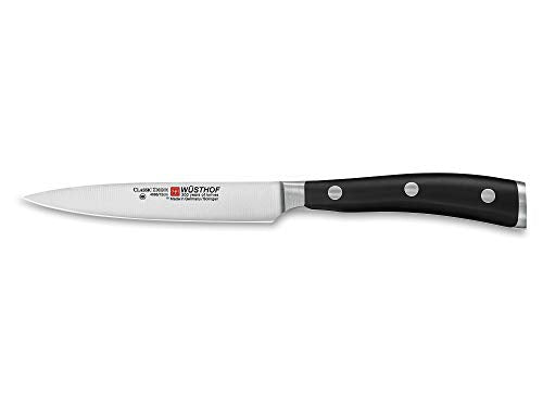 Wüsthof Gemüsemesser, Classic Ikon (4086/12), 12 cm Klingenlänge, geschmiedeter Doppelkropf, rostfreier Edelstahl, extrem scharfes Küchenmesser im Sale