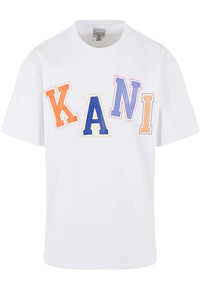 Thumbnail for Karl Kani Herren KM241-057-1 Woven Signature Multicolor Logo Tee White, im Sale