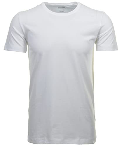 Ragman Herren 2 T-Shirt Doppelpack Bodyfit mit Rundhals, Weiß, im Sale