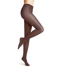 Thumbnail for FALKE Women's Tights Cotton Touch W Ti Cotton Plain 1 Pair, Brown Cinnamon 5186, on Sale