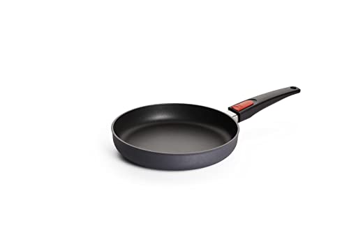 Woll Diamond Lite Flachpfanne, Ø 20 cm, 5 cm hoch, mit abnehmbarem Stiel - Geeignet für Ceran, Gas, Elektro, Halogen - nicht induktionsgeeignet, Aluminiumguss, Antihaft-Versiegelung, backofenfest im Sale