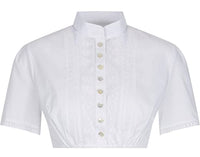 Thumbnail for Sportalm dirndl blouse Larissa 930517300 white stand-up collar on sale