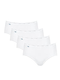 Thumbnail for sloggi Damen Basic+ Midi 4P Slip, White, 42 im Sale