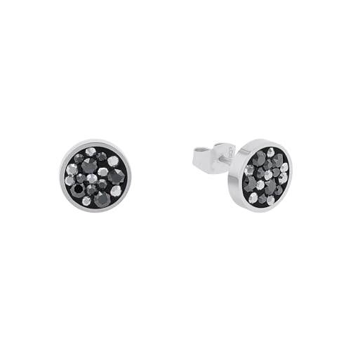 s.Oliver stud earrings 925 Sterling silver women's earrings, with synthetic zirconia, 0.8 cm, rose-colored, comes in a jewelry gift box, 9079223 on sale