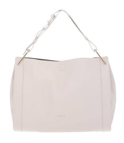 Coccinelle Wallace Handbag Double Grainy Leather Lambskin White/Laurel Green on sale