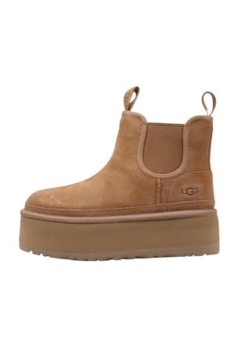 UGG Damen Neumel Platform Chelsea Slippers, Chestnut, 39 EU im Sale