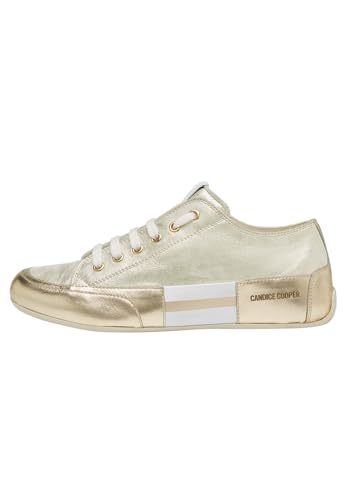 Candice Cooper Rock Patch S-Sneakers made of leather, gold 39 on sale