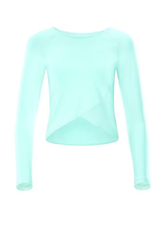 Winshape Damen Functional Light and Soft Cropped Long Sleeve Top Aet131ls Mit Overlap-Applikation Yoga-Shirt, Ivory,  EU im Sale