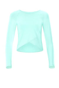 Thumbnail for Winshape Damen Functional Light and Soft Cropped Long Sleeve Top Aet131ls Mit Overlap-Applikation Yoga-Shirt, Ivory,  EU im Sale