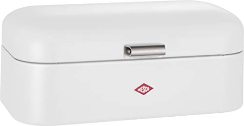 WESCO Grandy bread bin, metal, matt white, on sale