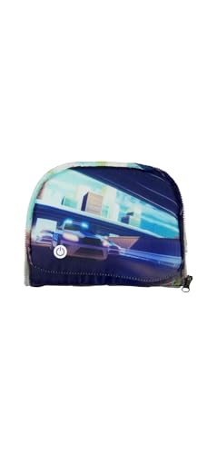 ergobag LED Zippies Schulranzen Zubehör Fronttasche Motiv Welten Grundschule Polizei - Blau im Sale