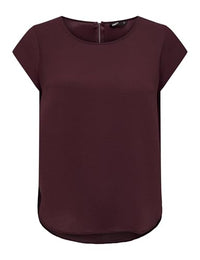 Thumbnail for ONLY Women's Onlvic S/S Solid Top Noos Ptm T-Shirt, Chocolate Truffle, 32 on sale