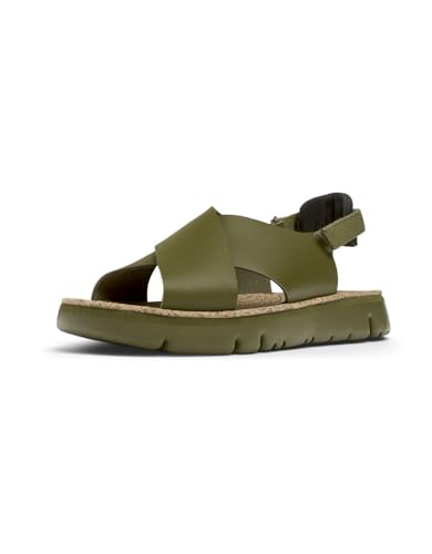 Camper Women's Oruga K200157 Flat Sandal, White 046, EU on Sale