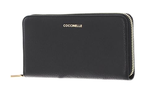 Coccinelle Metallic Soft - Wallet 12cc 19 cm black on sale