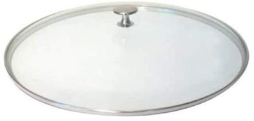 STAUB Glasdeckel 37 cm, flach, aus Borosilikatglas, mit rundem Knauf im Sale
