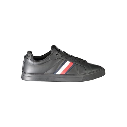 Tommy Hilfiger ICON COURT LTH STRIPES ( Niedriger Schnitt (Schuhe) Herren, Schwarz (Black), 43 EU im Sale