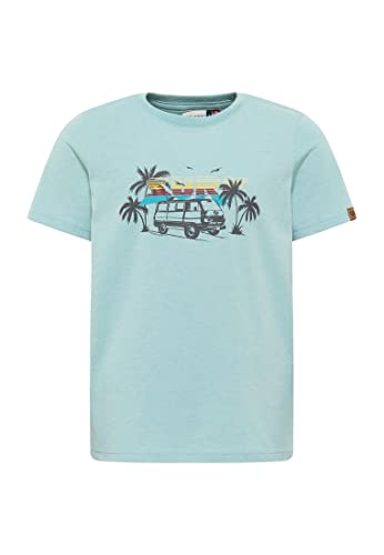 Ragwear boys' T-shirt 'Ferrin' summer surfing shirt with surf VW bus motif in summery colors on sale
