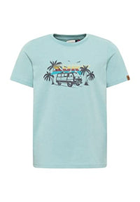 Thumbnail for Ragwear boys' T-shirt 'Ferrin' summer surfing shirt with surf VW bus motif in summery colors on sale