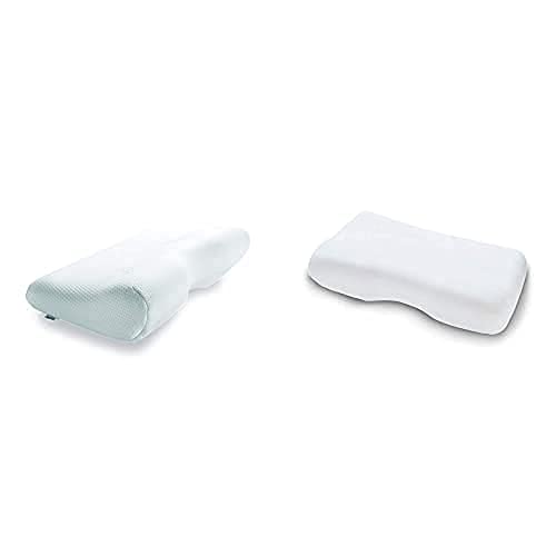 TEMPUR Millennium Pillow Memory Foam ergonomic neck support pillow for back sleepers, White, Jersey cover for SLEEPING PILLOW Millennium/Original S/M/L/XL White on sale