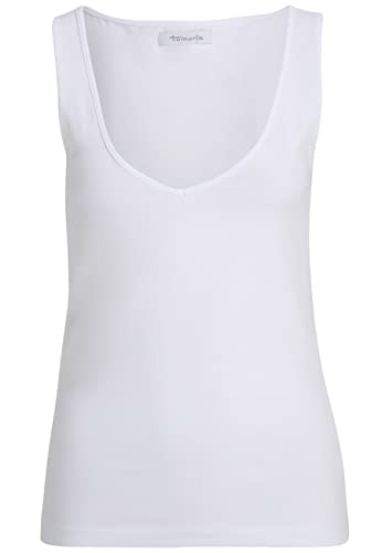 Tamaris Damen Einfaches Tank ANKUM Weiß im Sale