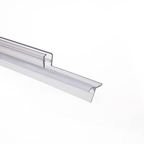 Schulte Dichtung Dusche Duschdichtung Schwallschutz Wasserabweiser Dichtlippe 5 mm 100 cm, 1 Stück, transparent, 4056397002215